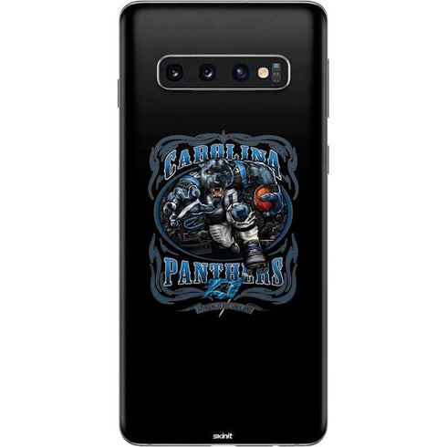 Liquid Blue NFL Carolina Panthers Running Back Galaxy S10 Skin