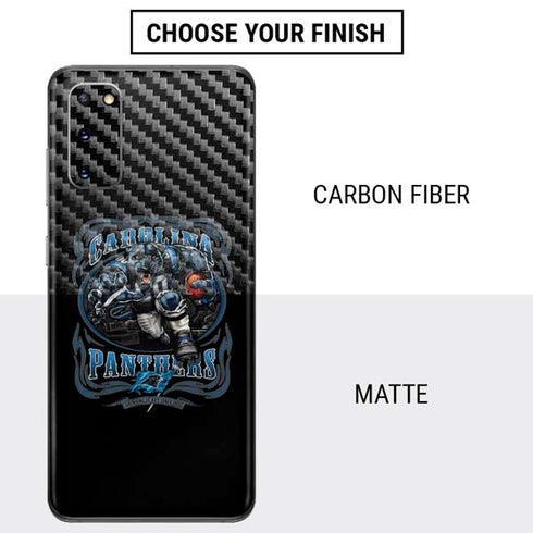 Liquid Blue NFL Carolina Panthers Running Back Galaxy S20 Skin