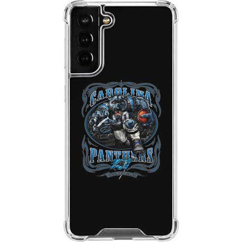 Liquid Blue NFL Carolina Panthers Running Back Galaxy S22 Plus Clear Case