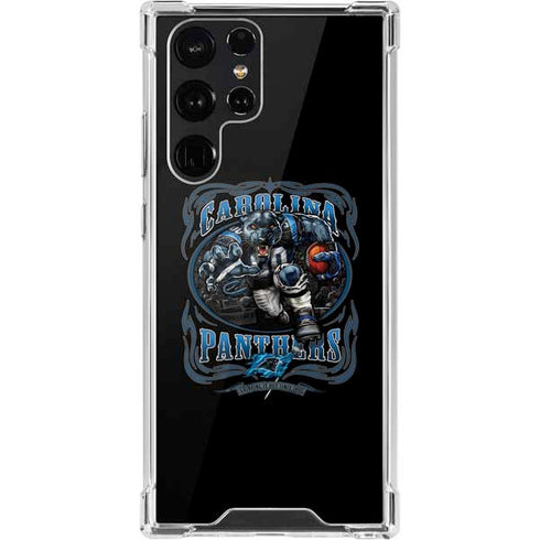 Liquid Blue NFL Carolina Panthers Running Back Galaxy S22 Ultra Clear Case