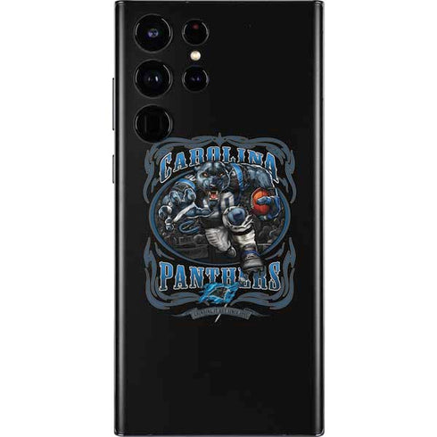 Liquid Blue NFL Carolina Panthers Running Back Galaxy S22 Ultra Skin