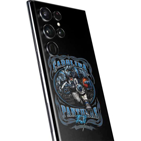 Liquid Blue NFL Carolina Panthers Running Back Galaxy S22 Ultra Skin