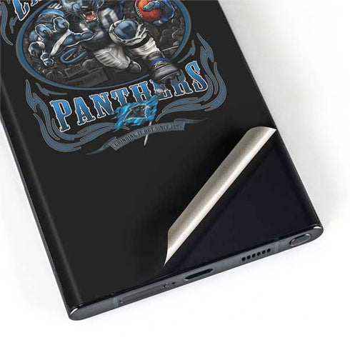 Liquid Blue NFL Carolina Panthers Running Back Galaxy S22 Ultra Skin