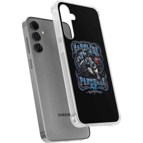 Liquid Blue NFL Carolina Panthers Running Back Galaxy S24 Plus Clear Case