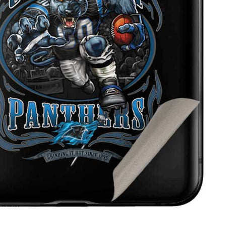 Liquid Blue NFL Carolina Panthers Running Back Galaxy Z Flip Skin