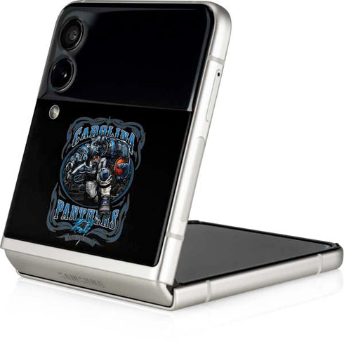 Liquid Blue NFL Carolina Panthers Running Back Galaxy Z Flip3 5G Skin