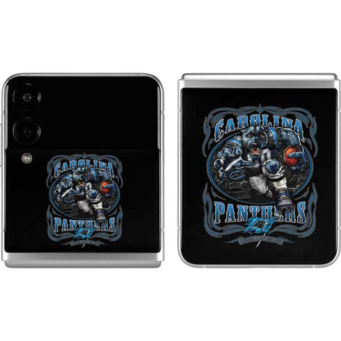 Liquid Blue NFL Carolina Panthers Running Back Galaxy Z Flip4 5G Skin