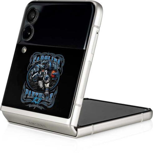 Liquid Blue NFL Carolina Panthers Running Back Galaxy Z Flip4 5G Skin