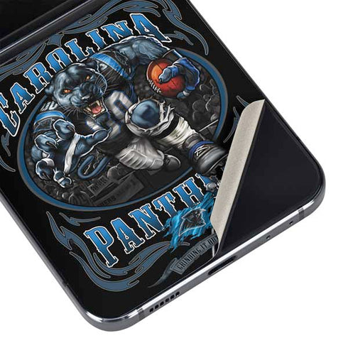 Liquid Blue NFL Carolina Panthers Running Back Galaxy Z Flip5 5G Skin
