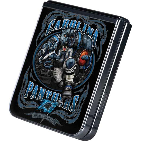 Liquid Blue NFL Carolina Panthers Running Back Galaxy Z Flip5 5G Skin