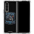 Liquid Blue NFL Carolina Panthers Running Back Galaxy Z Fold4 5G Clear Case
