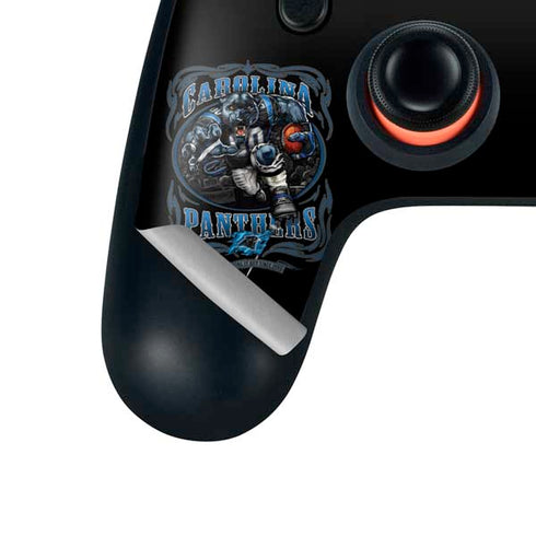 Liquid Blue NFL Carolina Panthers Running Back Google Stadia Controller Skin