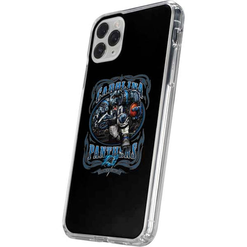 Liquid Blue NFL Carolina Panthers Running Back iPhone 11 Pro Clear Case