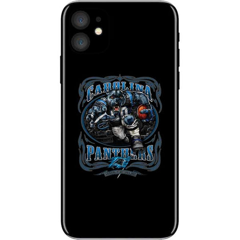 Liquid Blue NFL Carolina Panthers Running Back iPhone 11 Skin