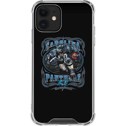 Liquid Blue NFL Carolina Panthers Running Back iPhone 12 Mini Clear Case