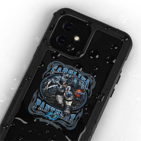 Liquid Blue NFL Carolina Panthers Running Back iPhone 12 Mini Waterproof Case