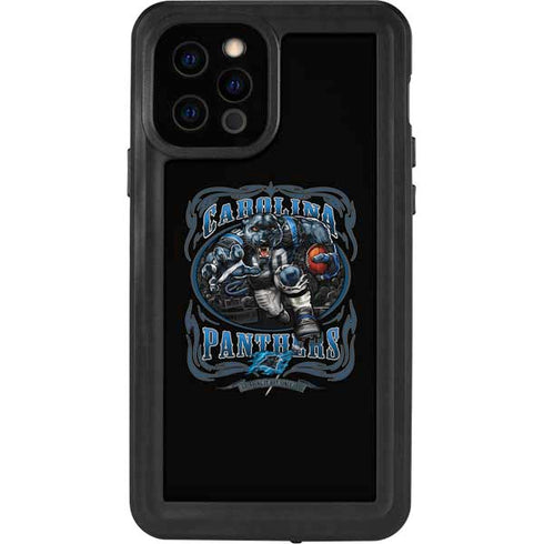 Liquid Blue NFL Carolina Panthers Running Back iPhone 12 Pro Waterproof Case