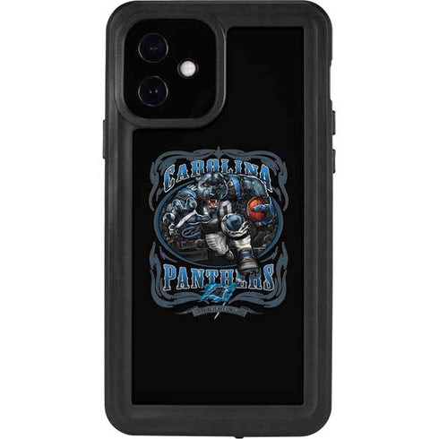 Liquid Blue NFL Carolina Panthers Running Back iPhone 12 Waterproof Case
