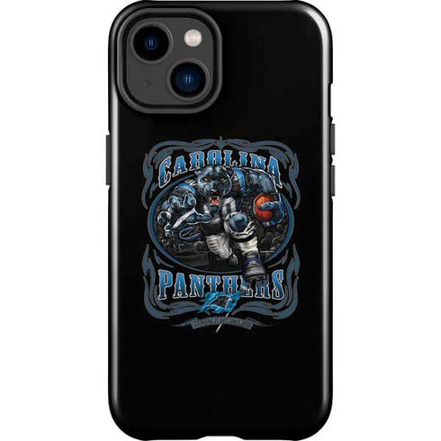 Liquid Blue NFL Carolina Panthers Running Back iPhone 15 Plus Impact Case