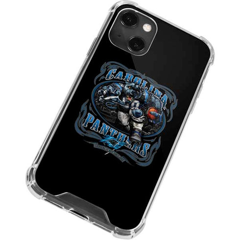 Liquid Blue NFL Carolina Panthers Running Back iPhone 14 Plus Clear Case