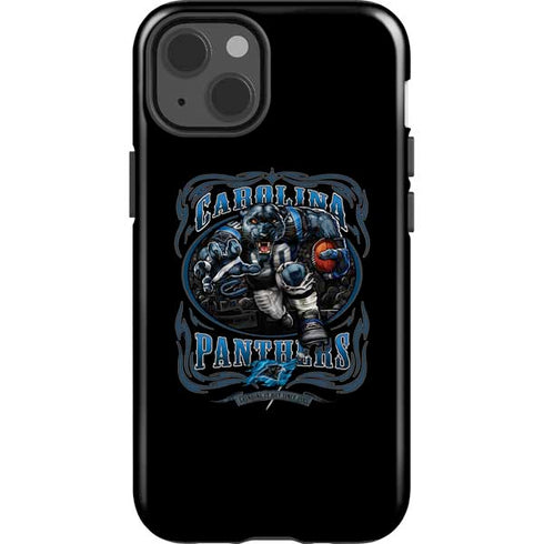 Liquid Blue NFL Carolina Panthers Running Back iPhone 15 Impact Case