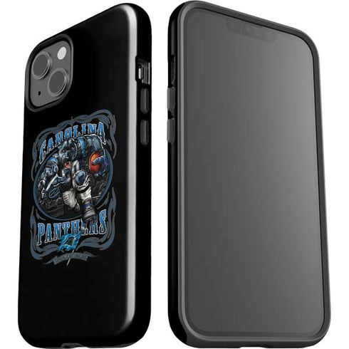 Liquid Blue NFL Carolina Panthers Running Back iPhone 15 Impact Case