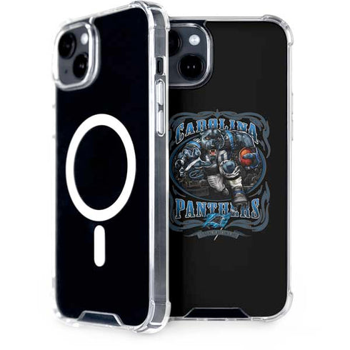 Liquid Blue NFL Carolina Panthers Running Back iPhone 15 Plus MagSafe Case