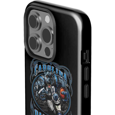 Liquid Blue NFL Carolina Panthers Running Back iPhone 15 Pro Impact Case