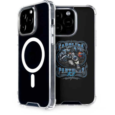 Liquid Blue NFL Carolina Panthers Running Back iPhone 15 Pro MagSafe Case