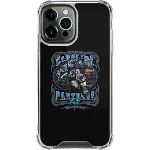 Liquid Blue NFL Carolina Panthers Running Back iPhone 15 Pro Max Clear Case