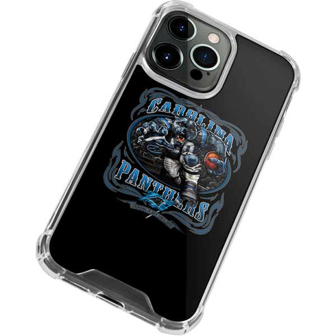 Liquid Blue NFL Carolina Panthers Running Back iPhone 14 Pro Max Clear Case