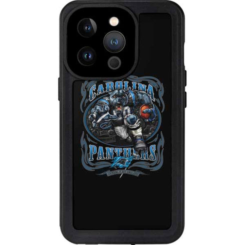 Liquid Blue NFL Carolina Panthers Running Back iPhone 14 Pro Waterproof Case