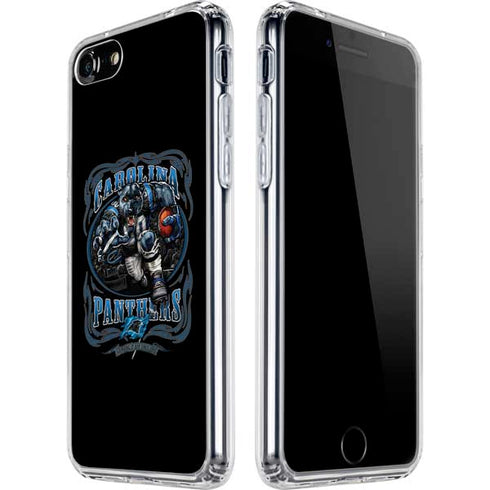 Liquid Blue NFL Carolina Panthers Running Back iPhone SE (2nd & 3rd Gen) Clear Case