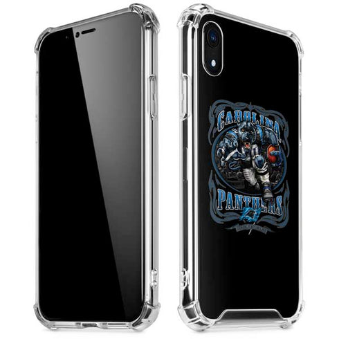 Liquid Blue NFL Carolina Panthers Running Back iPhone XR Clear Case