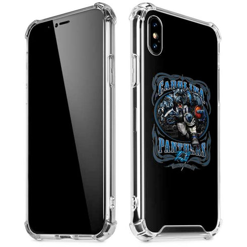 Liquid Blue NFL Carolina Panthers Running Back iPhone XS Max Clear Case