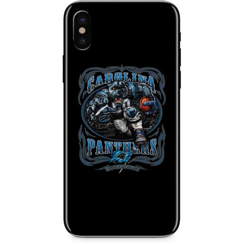 Liquid Blue NFL Carolina Panthers Running Back iPhone XS Skin