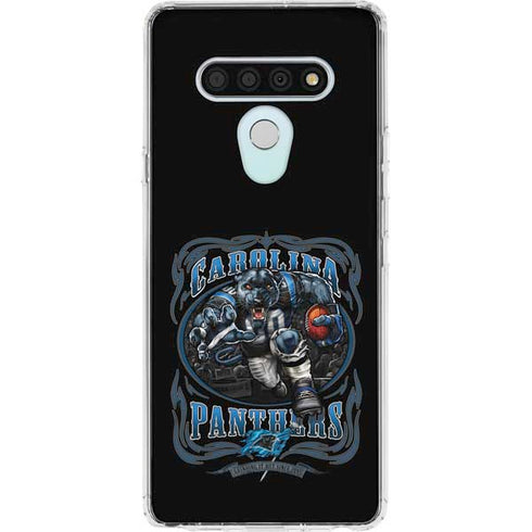 Liquid Blue NFL Carolina Panthers Running Back LG Stylo 6 Clear Case