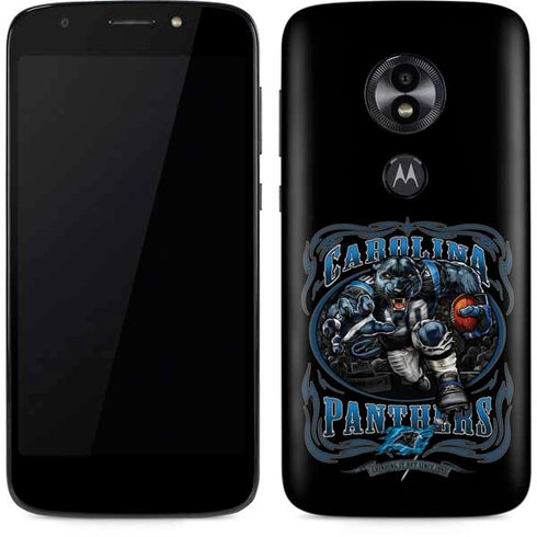 Liquid Blue NFL Carolina Panthers Running Back Moto E5 Play Skin