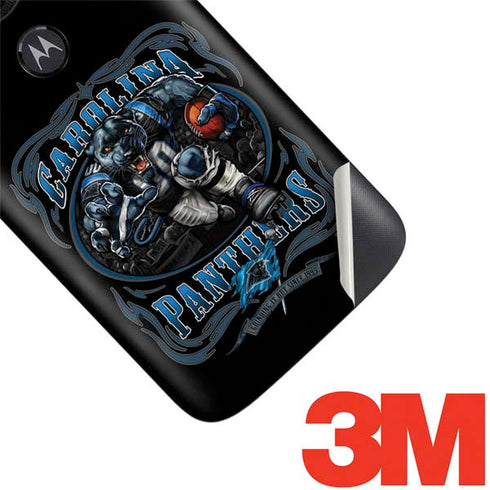 Liquid Blue NFL Carolina Panthers Running Back Moto E5 Play Skin