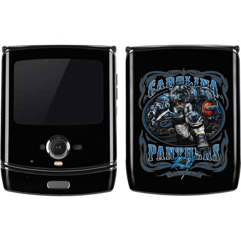 Liquid Blue NFL Carolina Panthers Running Back Motorola RAZR Skin