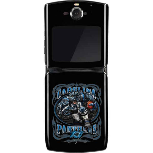 Liquid Blue NFL Carolina Panthers Running Back Motorola RAZR Skin