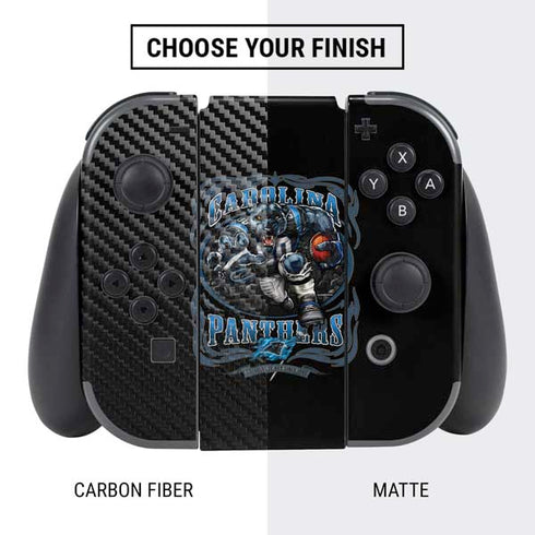 Liquid Blue NFL Carolina Panthers Running Back Nintendo Switch Bundle Skin