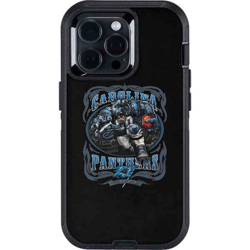 Liquid Blue NFL Carolina Panthers Running Back Otterbox Defender iPhone Skin