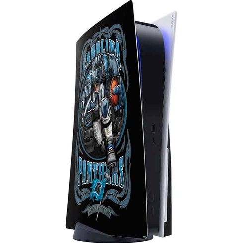 Liquid Blue NFL Carolina Panthers Running Back PS5 Console Skin