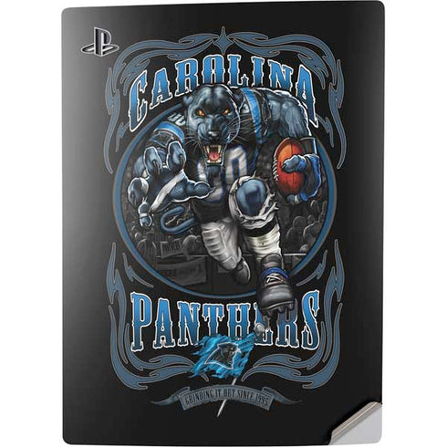 Liquid Blue NFL Carolina Panthers Running Back PS5 Digital Edition Console Skin
