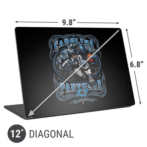 Liquid Blue NFL Carolina Panthers Running Back Universal Laptop 12in (9.8 x 6.8in) Skin