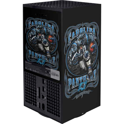 Liquid Blue NFL Carolina Panthers Running Back Xbox Series X Bundle Skin