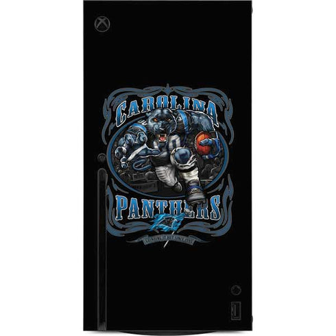 Liquid Blue NFL Carolina Panthers Running Back Xbox Series X Console Skin