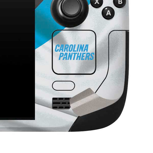 NFL Carolina Panthers Steam Deck Handheld Gaming Computer Skin