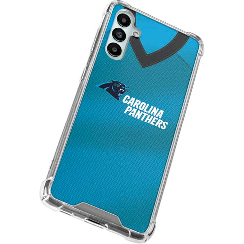 NFL Carolina Panthers Team Jersey Galaxy A15 5G Clear Case